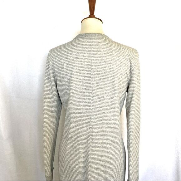 JAMES PERSE LONG BUTTON FRONT FLEECE CARDIGAN - Picture 6 of 15
